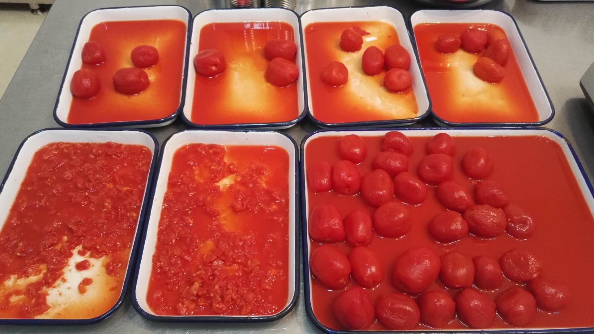 Teneke doğranmış domates 400g,800g,2500g,2850g